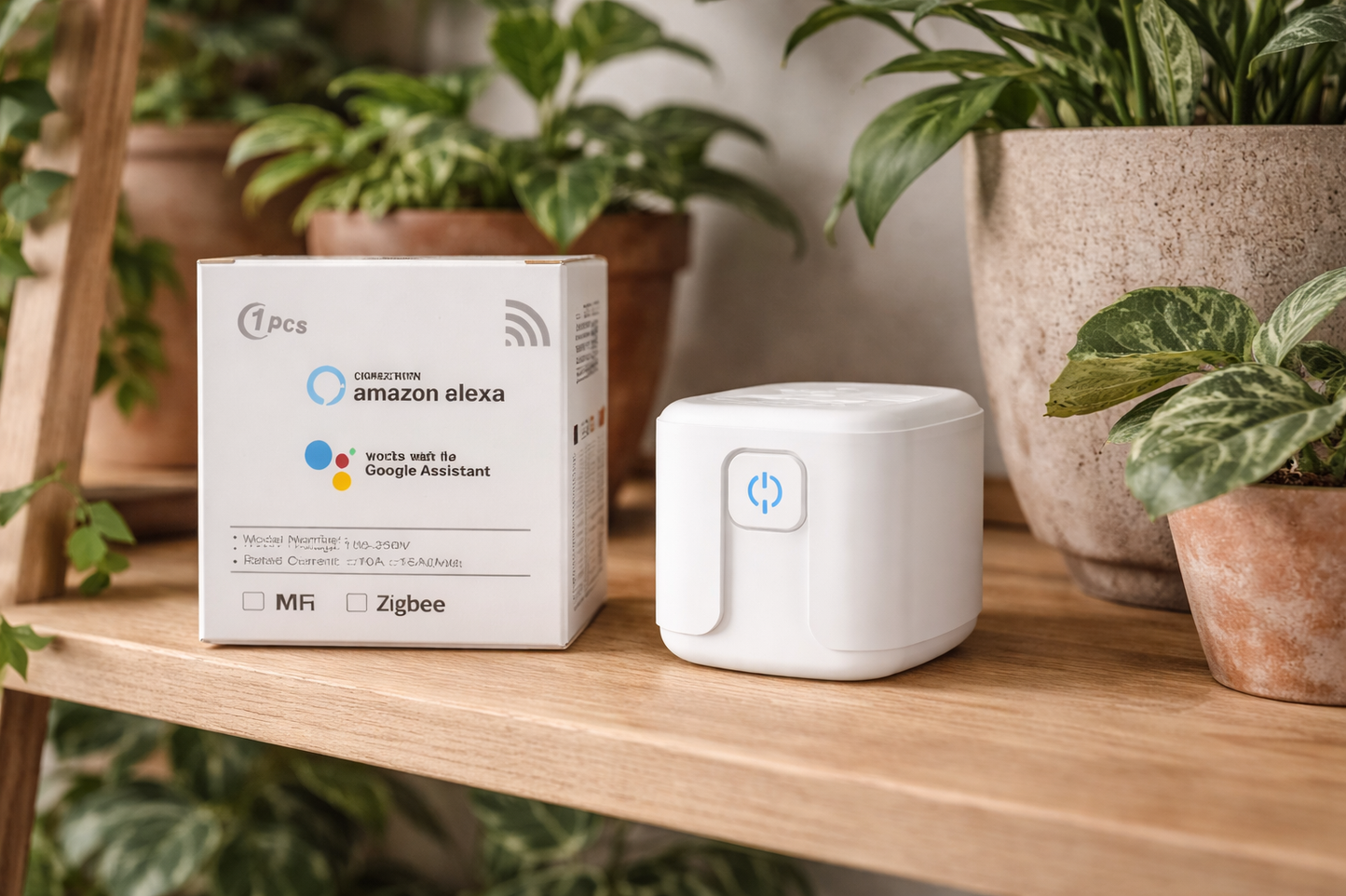 שקע חכם WiFi עם מד צריכת חשמל (Tuya / Smart Life)